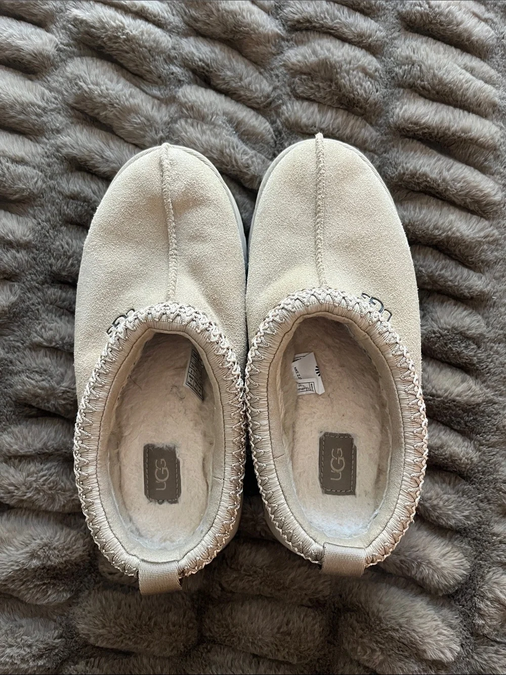 UGG Cozy Suede Slip On Platform Slippers